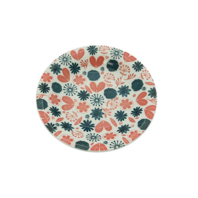 Ceramic Deep Plate Hearts